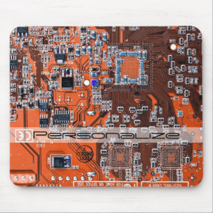 Tapis De Souris Carte circuit imprimé circuit orange PCB