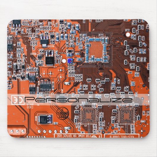 Tapis De Souris Carte circuit imprimé circuit orange PCB (Devant)