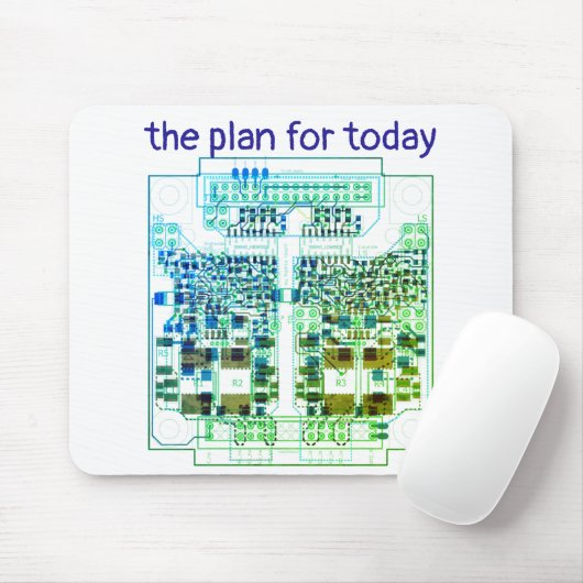 Tapis De Souris Carte circuit imprimé PCB Plan Platinen-Pad mit (Avec souris)