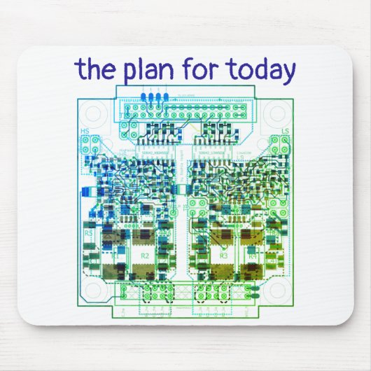 Tapis De Souris Carte circuit imprimé PCB Plan Platinen-Pad mit (Devant)