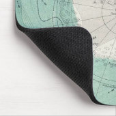 Tapis De Souris Carte classique de l'Antarctique (Coin)
