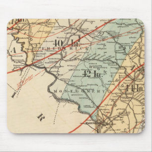 Tapis De Souris Carte climatologique de l'État du Maryland