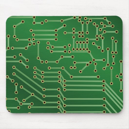 Tapis De Souris Carte cool Circuit Vert ordinateur (Devant)