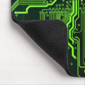 Tapis De Souris Carte cool de circuit informatique verte (Coin)