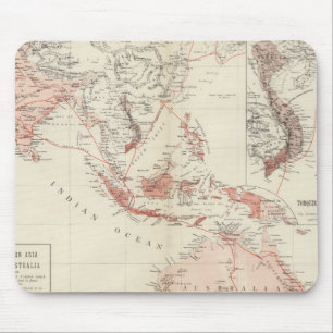 Tapis De Souris Carte d'Asie du Sud-Est et de nord Australie