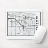 Tapis De Souris Carte de Boca Raton (Avec souris)