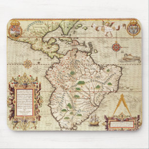 Tapis De Souris Carte de central et de l'Amérique du Sud