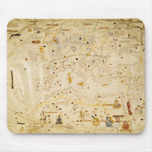 Tapis De Souris Carte de Charles V, carte de Mecia (Devant)