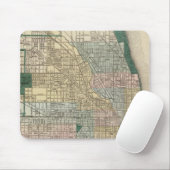 Tapis De Souris Carte de Chicago City (Avec souris)
