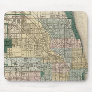Tapis De Souris Carte de Chicago City