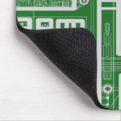 Tapis De Souris Carte de circuit géométrique (Coin)