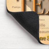 Tapis De Souris Carte de cru du Texas (Coin)