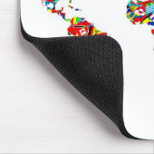 Tapis De Souris Carte de drapeau (Coin)