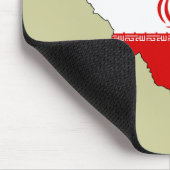 Tapis De Souris Carte de drapeau de l'Iran (Coin)