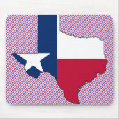 Tapis De Souris Carte de drapeau du Texas (Devant)