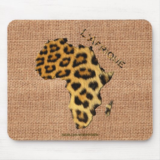 Tapis De Souris Carte de Fourrure de léopard AFRICA Wildlife Serie (Devant)