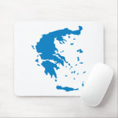 Tapis De Souris Carte de Grèce (Avec souris)
