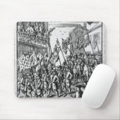 Tapis De Souris Carte de jeu dépeignant les drapeaux (Avec souris)