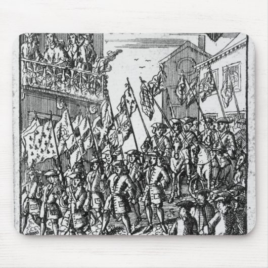 Tapis De Souris Carte de jeu dépeignant les drapeaux (Devant)