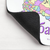 Tapis De Souris Carte de Khabarovsk Russie (Coin)