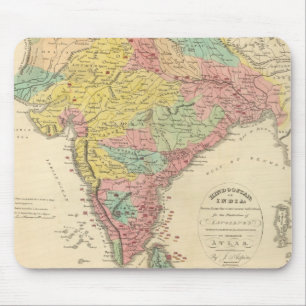 Tapis De Souris Carte de la chonologie des combats en Inde