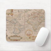 Tapis De Souris Carte de la circumnavigation de Drake du globe (Avec souris)