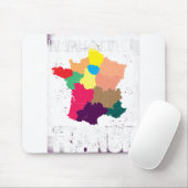 Tapis De Souris carte de la france (Avec souris)