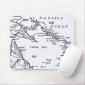 Tapis De Souris Carte de la Mélanésie (Avec souris)