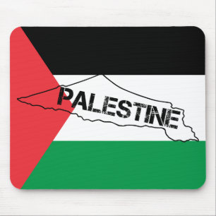 Tapis De Souris Carte de la Palestine libre sur le drapeau palesti