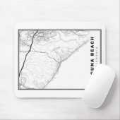 Tapis De Souris Carte de la plage de Laguna (Avec souris)