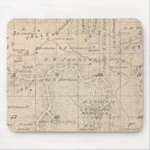 Tapis De Souris Carte de la section du comté de Tulare T15S R26E