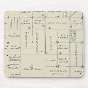 Tapis De Souris Carte de la section du comté de Tulare T20S R26E