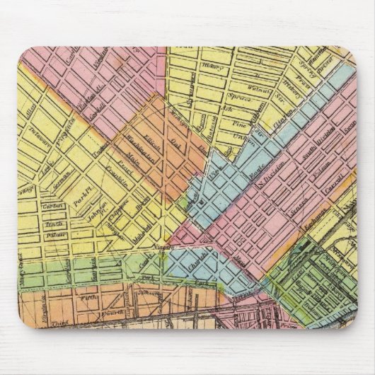 Tapis De Souris Carte de la ville de Buffalo (Devant)
