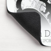Tapis De Souris Carte de la ville de San Diego (Coin)