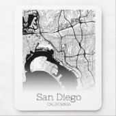 Tapis De Souris Carte de la ville de San Diego (Devant)