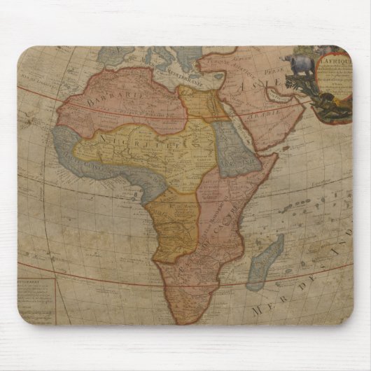 Tapis De Souris Carte de l'Afrique | 1700 (Devant)