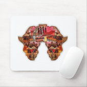 Tapis De Souris Carte de l'Afrique : Célébrer la saison avec la cu (Avec souris)