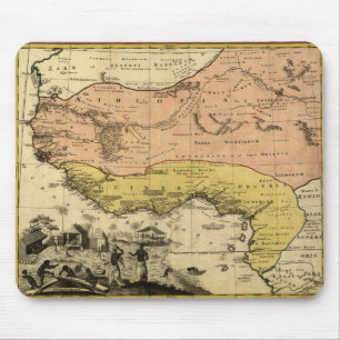 Tapis De Souris Carte de l'Afrique de l'Ouest 1743