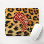 Tapis De Souris Carte de l'Afrique, le continent sombre (Avec souris)