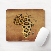 Tapis De Souris Carte de l'Afrique, le continent sombre (Avec souris)