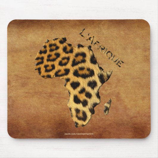 Tapis De Souris Carte de l'Afrique, le continent sombre (Devant)