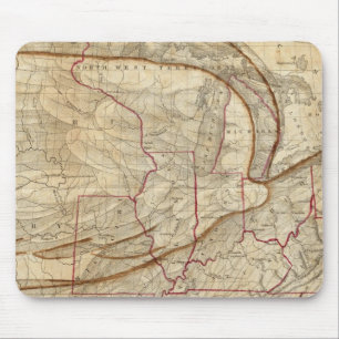Tapis De Souris Carte de l'aigle des États-Unis