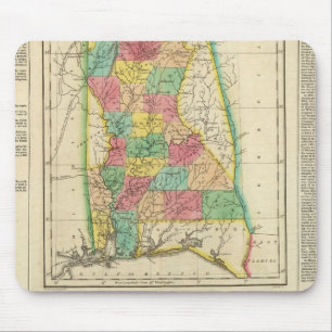 Tapis De Souris Carte De L'Alabama