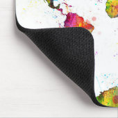 Tapis De Souris Carte de l'aquarelle de carte du monde (Coin)