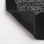 Tapis De Souris Carte de l'argot australien (Coin)