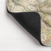 Tapis De Souris Carte de l'Atlas asiatique montrant les divisions  (Coin)