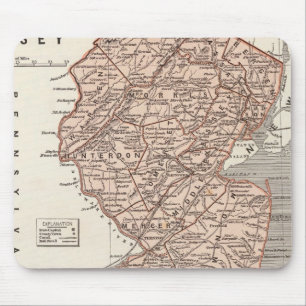 Tapis De Souris Carte de l'Atlas du New Jersey