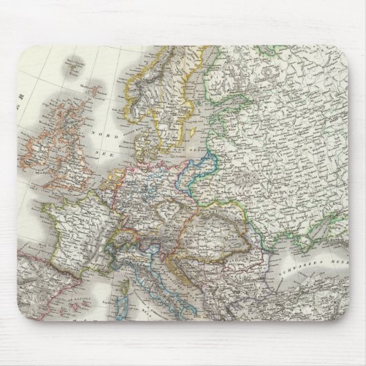 Tapis De Souris Carte de l'Atlas Européen (Devant)