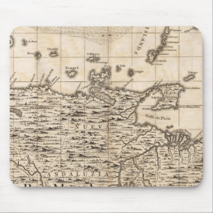 Tapis De Souris Carte de l'Empire britannique en Amérique Feuille