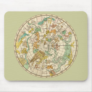 Tapis De Souris Carte de l'étoile du ciel sud et de la configurati